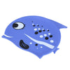 Shenyu Cute Children Cartoon Water-resistant Hair Care Elastic Silicone Swimming Cap with Fish Shark Pattern