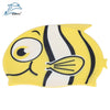 Shenyu Cute Children Cartoon Water-resistant Hair Care Elastic Silicone Swimming Cap with Fish Shark Pattern