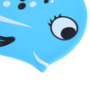 Shenyu Cute Children Cartoon Water-resistant Hair Care Elastic Silicone Swimming Cap with Fish Shark Pattern