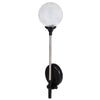 LED Solar Powered Patio Decorative Lamp Stainless Steel Crack Glass Ball Light