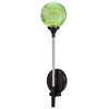 LED Solar Powered Patio Decorative Lamp Stainless Steel Crack Glass Ball Light
