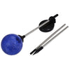 LED Solar Powered Patio Decorative Lamp Stainless Steel Crack Glass Ball Light