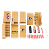 8pcs Skate Park Kit Ramp Parts for Tech Deck Finger Board Ultimate Sport Training Props