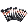 Professional 29pcs Animal Hair Cosmetic Makeup Brushes Tool Set with Black Leather Cosmetic Case