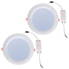 Lightme 2pcs 8 Inch 30W 2700 - 3000K 2200 - 2400LM SMD2835 LED Stamping Down Light Energy Efficient Lighting
