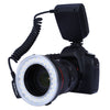 RF550 Macro LED Ring Flash with LCD Display Power Control for Canon Nikon DSLR Cameras