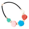 Exotic Geometric CCB Plastic Rope Chain Necklace for Lady