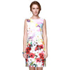 Flower Print Bodycon Sleeveless Dress