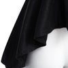Stylish Round Collar Short Sleeve Asymmetric Flounce T-shirt for Women