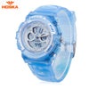 HOSKA HD005S Dual Movt Children Sport Quartz Watch Water Resistance Chronograph Date Display LED Digital Wristwatch