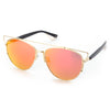 Casual Color Coated Cat Design Mirror Eyewear Ladies Sunglasses