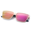 Oversize Unisex Color Coated Square Frame Sunglasses