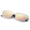 Oversize Unisex Color Coated Square Frame Sunglasses