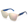 Oversize Unisex Color Coated Square Frame Sunglasses