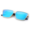 Oversize Unisex Color Coated Square Frame Sunglasses