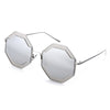 Color Coated Polygon Frame Character Ladies Sunglasses