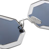 Color Coated Polygon Frame Character Ladies Sunglasses