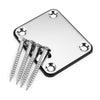 Professional Standard Size Neck Plate with Screws for Electric Guitar Bass
