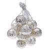 Global 12 LEDs Solar Light Moroccan Metal Ball Lantern Tree Ornament