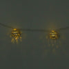 Global 12 LEDs Solar Light Moroccan Metal Ball Lantern Tree Ornament