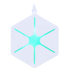 Qi Wireless Quick Magic Dazzle Hexagram Charging Pad