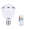 E27 6W Intelligent Remote Control Colorful Smart LED Light Bulb