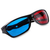 Wonderful Sunglasses-Shaped Red + Blue Lens Anaglyph Circularly 3 Dimensional 3D Glasses for 3D Games 3D DVD Movies