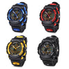 SKMEI 1163 Dual Movt Quartz Watch LED Digital Light Luminous Pointer Calendar Chronograph Display Wristwatch