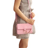 Three Feather Solid Color Lady Inclined Shoulder Bag with Chain Decoration