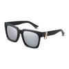Stylish Female Color Coated Square Frame UV Protection Sunglasses