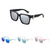 Stylish Female Color Coated Square Frame UV Protection Sunglasses