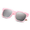 Stylish Female Color Coated Square Frame UV Protection Sunglasses