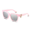 Stylish Female Color Coated Square Frame UV Protection Sunglasses