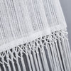 Trendy Round Collar Sleeveless See-through Slim Tassel Hollow Out T-shirt for Women