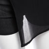 Women Simple Mid Waist Faux Two Piece Asymmetrical Shorts