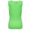 Active Round Collar Slim Fluorescence Color Tank Top for Women