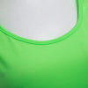 Active Round Collar Slim Fluorescence Color Tank Top for Women