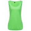 Active Round Collar Slim Fluorescence Color Tank Top for Women
