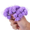 PE Rose Foam Artificial Silk Flowers Bouquet Wedding Decoration Wreaths