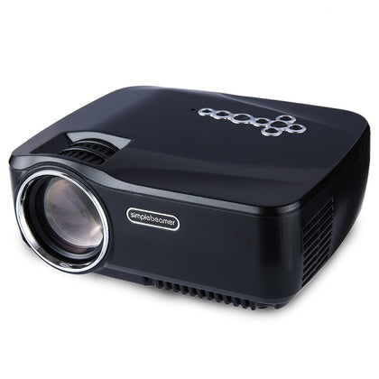GP - 70UP Android 6.0 Full HD 1200 Lumens Mini LCD Projector Home Theater Support Bluetooth DLNA Miracast Airplay EZCast Multi-language