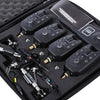 JY - 19 - SW Digital Wireless LED Fishing Alarm Alert Set 4 Bite Alerters 1 Receiver 4 Fish Swingers