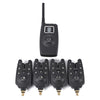 JY - 19 - SW Digital Wireless LED Fishing Alarm Alert Set 4 Bite Alerters 1 Receiver 4 Fish Swingers