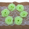50pcs Fake Roses Flowers Bridal Clips Wedding Heads Party Decoration