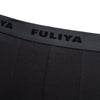 Mid Waist Cotton Blend Letter Print Long Leg Boxer Briefs for Men