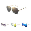 Stylish Male Oval Frame Color Coated Sunglasses