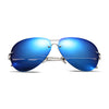 Stylish Male Oval Frame Color Coated Sunglasses