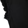 Trendy Ruffle Collar Lace-up Perspective T-shirt for Women