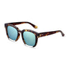 Fashionable Ladies Oversize Square Frame Color Coated Sunglasses