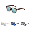 Fashionable Ladies Oversize Square Frame Color Coated Sunglasses