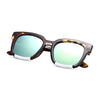 Fashionable Ladies Oversize Square Frame Color Coated Sunglasses